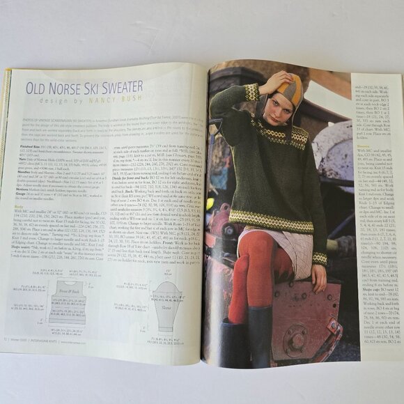 Interweave Knits Winter 2002/2003 Magazine Featuring Romantic Sweaters Patterns - Picture 15 of 16